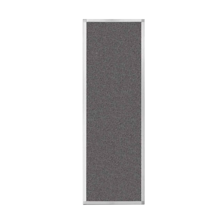 Versare Hush Panel Configurable Cubicle Partition 2' x 6' Charcoal Gray Fabric 1852207